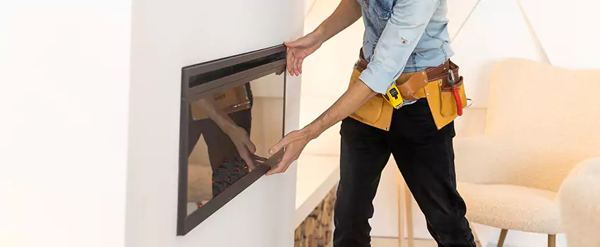 Metal Fireplace Installation in Centerville, Utah