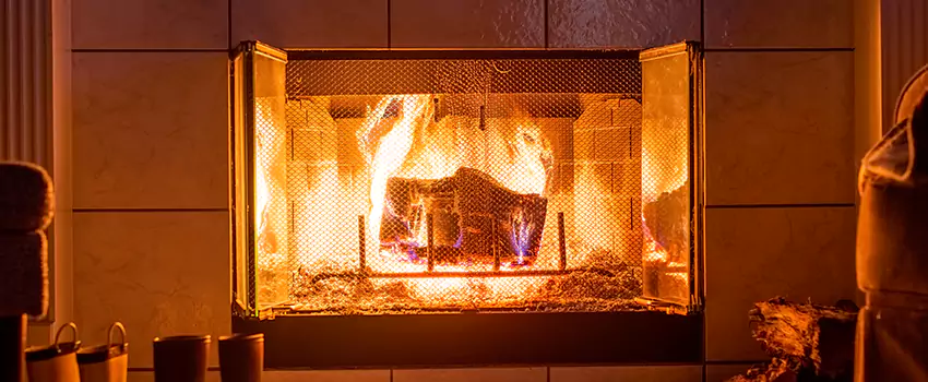 Mendota Hearth Landscape Fireplace Installation in Centerville, Utah
