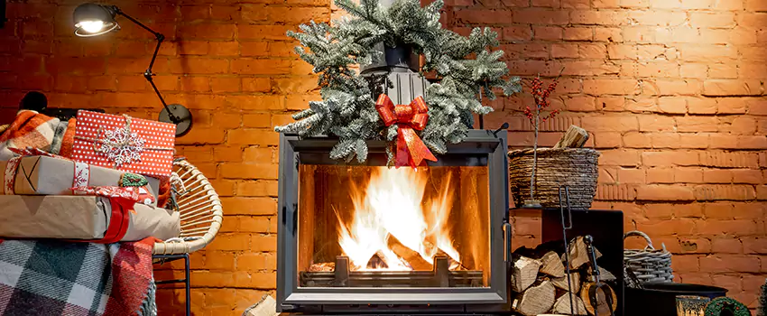 Travis Industries Linear Gas Fireplace Installation in Centerville, Utah