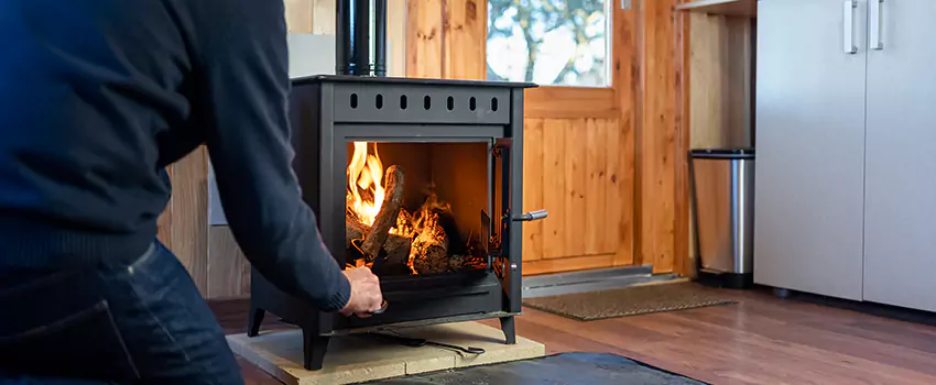 Open Hearth Wood Fireplace Installation in Centerville, UT